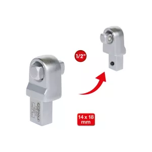 14x18mm instick-fyrkant. 1/2"