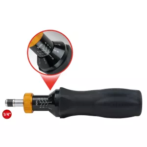 1/4" vridmomentskruvmejsel. 10-60cNm