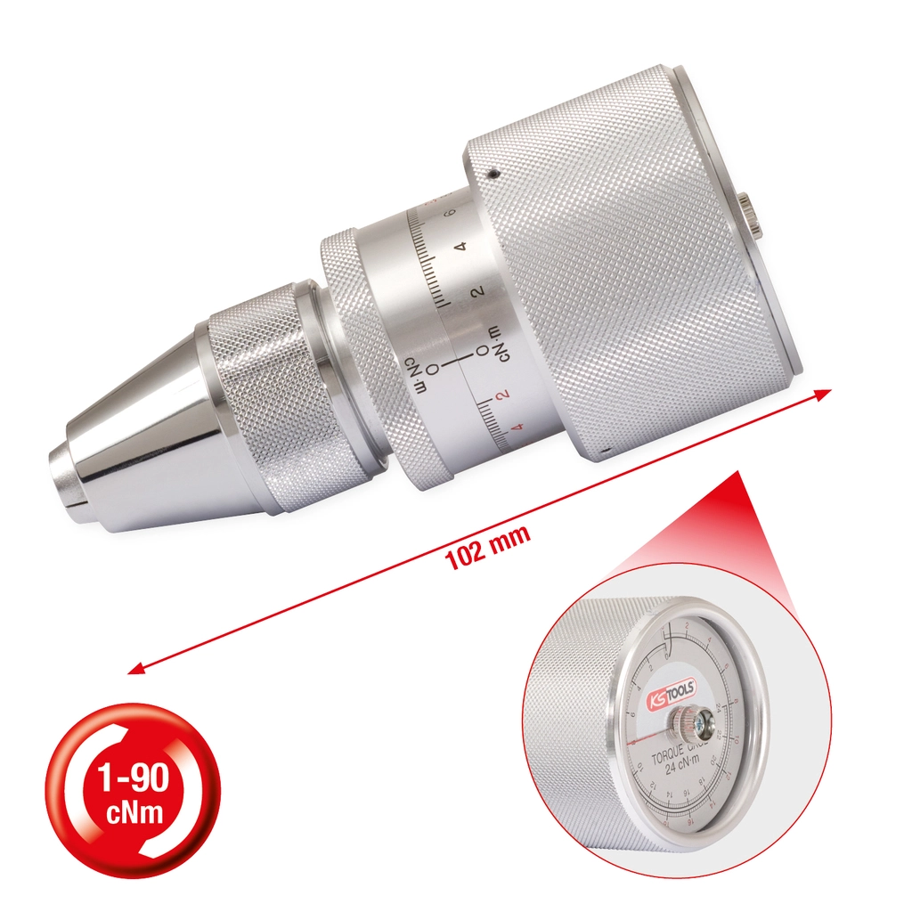 Precisions testverktyg för vridmoment 10-90cNm