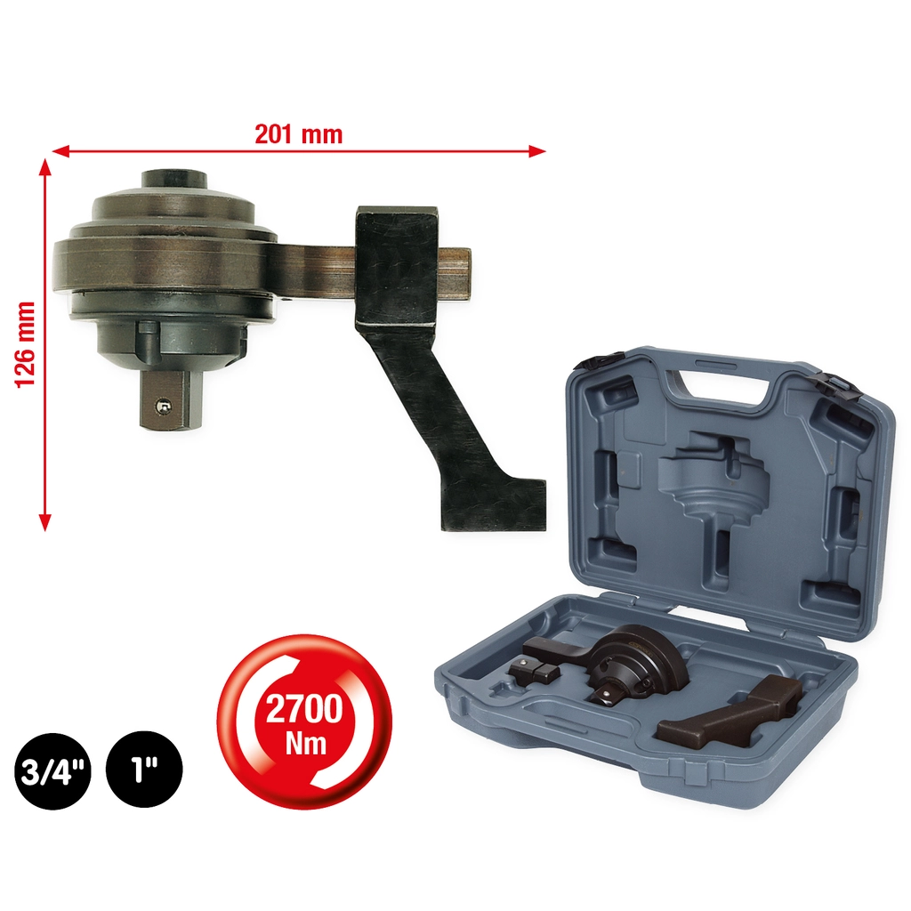 Vridmoment-duplikator 3/4" x 1". 2 700 Nm