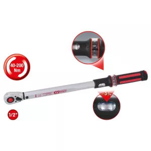 1/2" ERGOTORQUE®precision momentnyckel med spärr. 40-200Nm