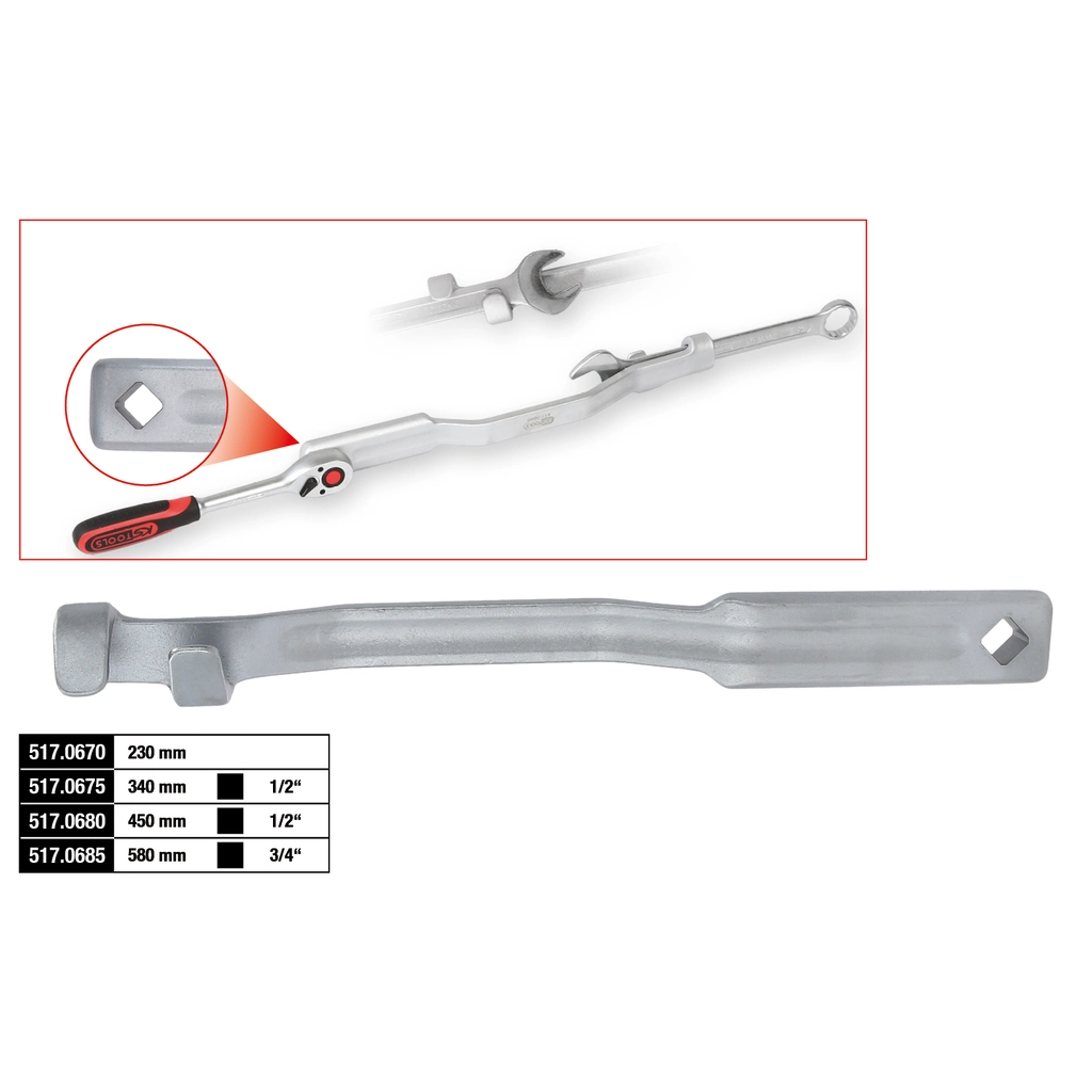 Nyckelförlängning. 450 mm