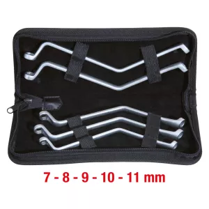 Avluftningsnyckelsats för bromsar 5-delar. 7-11mm