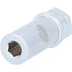 7 mm genomgående hylsa. längd 45 mm