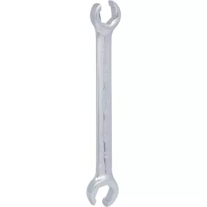 CHROMEplus öppen dubbel-ringnyckel. vinklad. 17x19mm