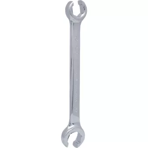 CHROMEplus öppen dubbel-ringnyckel. vinklad. 19x22mm