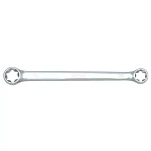 CHROMEplus Torx dubbel-ringnyckel. vinklad. E10xE12