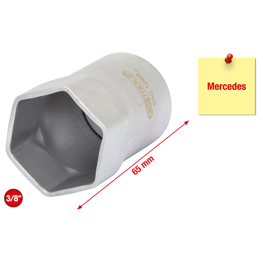 Urinämne-servicenyckel för AdBlue® filter och tankar. 45.5 mm