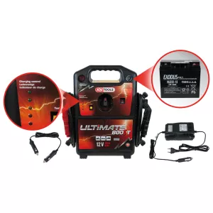 12 V batteri-booster. mobil starthjälp 850 A