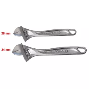 Skiftnyckel-sats. justerbar. 2-delar