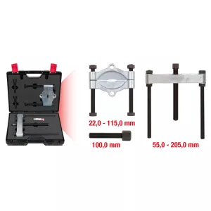 Avdragar-sats Ø 22-115mm. 3-delar