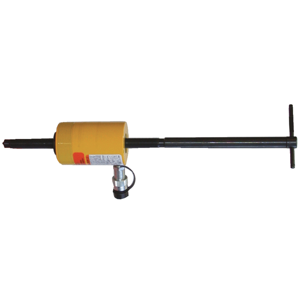 Hålkolv-hydraulik-cylinder med spindel. 50 t