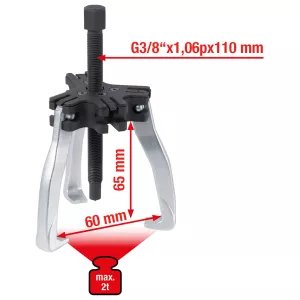 Universal avdragare 2+3 armar. 60 mm. strl.1. 2t