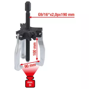 Universal avdragare 2+3 armar. 90mm. strl.2. 5t