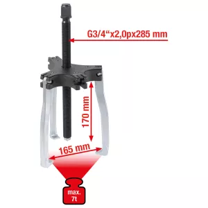 Universal avdragare 2+3 armar. 165 mm. strl.3. 7t