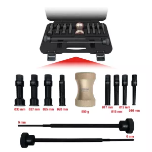 Precisions-innerlager avdragarsats Ø 10 - 30 mm. 11-delar