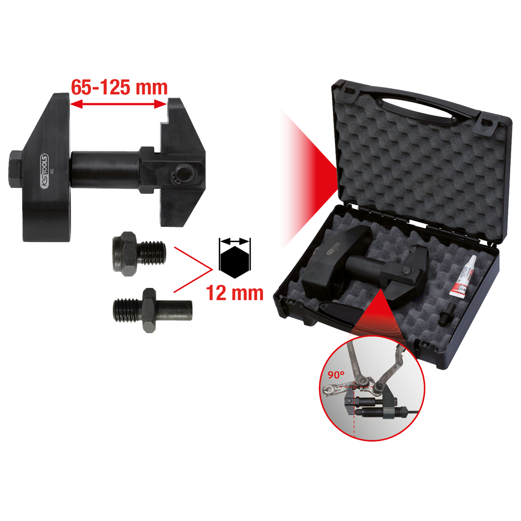 klämskruv-uttryckare utan hydraulspindel 3-delar