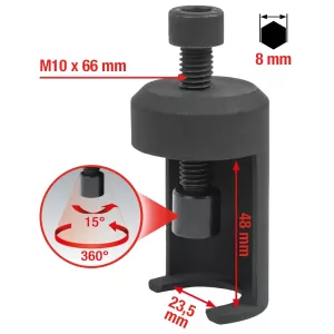 Universal vindrutetorkararm-avdragare 23.5 mm