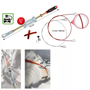Universal-drivaxel-avdragarsats. 4 delar