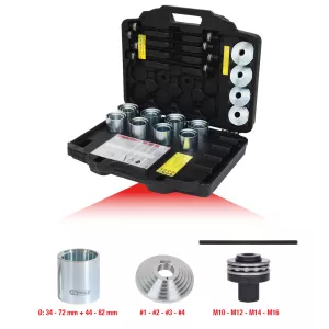 Tryck-och draghylssats 36-delar