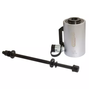 Hydraulisk ihålig kolvcylinder-sats. 20 ton med Spindel. 2-delar