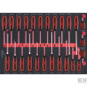 SCS ERGOTORQUEplus skruvmejsel-sats. 25-delar. 1/1 systeminlägg