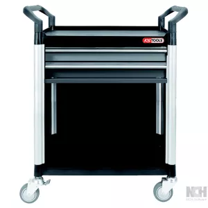 verkstads-servicevagn med 2 lådor och hölje