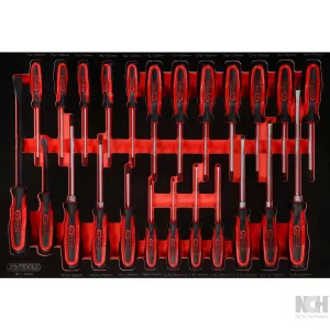 skruvmejsel-sats i skuminsats. 24 delar