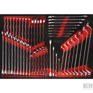 ringnyckel-sats i skuminsats. 50 delar