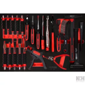 Tång-/ hammare-/ och mejsel-sats. 23 delar