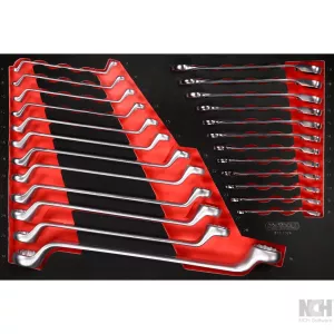 ringnyckel-sats i skuminsats. 24 delar