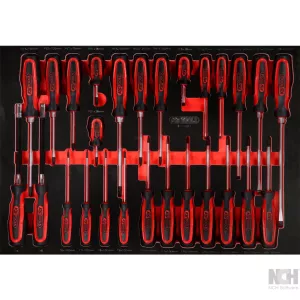 skruvmejsel-sats i skuminsats. 27 delar