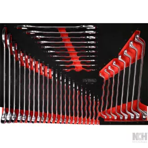 ringnyckel-sats i skuminsats. 40 delar