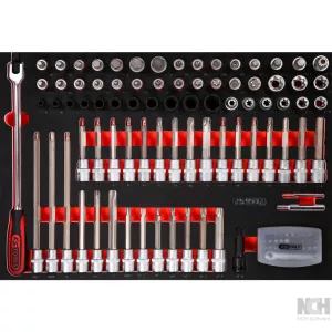 SCS 1/2” insticksnyckel-sats. 111-delar. i 1/1 systeminlägg