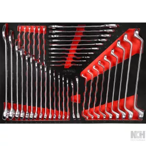 ringnyckel-sats i skuminsats. 41 delar