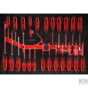 skruvmejsel-sats i skuminsats. 24 delar