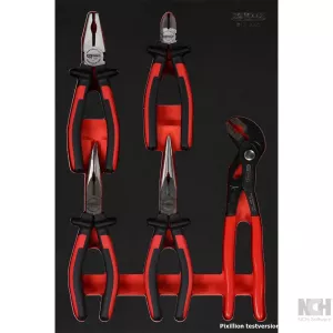 Tång-sats i skuminsats. 5 delar