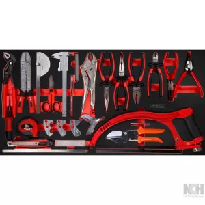 SCS tång- och mätverktyg-sats. 39-delar. 1.1/3 systeminlägg