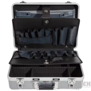 ABS verktygslåda med hårt skal. med aluminiumram. 471x338x154mm