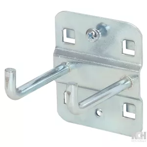 dubbel verktygshållare med lodrät krokände Ø 6 mm-50mm