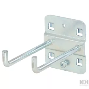 dubbel verktygshållare med lodrät krokände Ø 6 mm-75mm