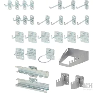 kroksortiment för hålplattor. 28-delar