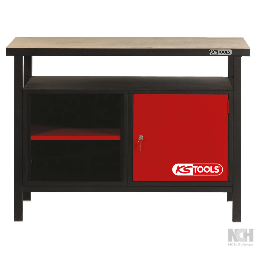 verkstadsbänk med 1 dörr H840xB1200xT600mm