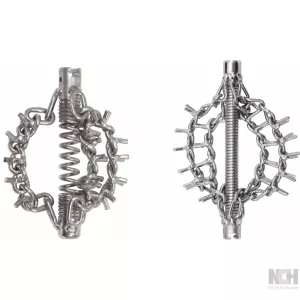 kedjespinnhuvud med spikkedja. 2 kedjor Ø30mm.16mm