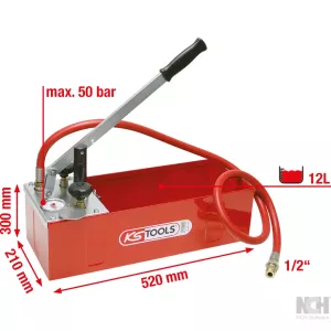 trycktestpump. 12 liter