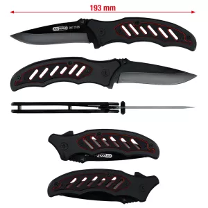 Fällkniv med låsning. 25 mm