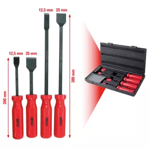 tätningsskrapsats. 4-delar