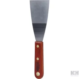 spatel i ROSTFRITT STÅL 63mm. med trähandtag