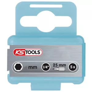 1/4" Bit-insex. 25mm. 4mm. 5-pack