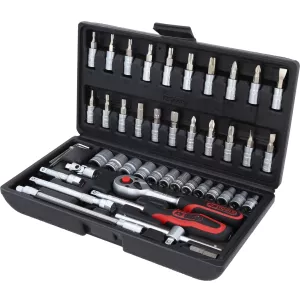 1/4" hylsnyckel sats. 46-delar